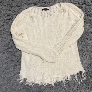 Rachel Zoe distressed sweater